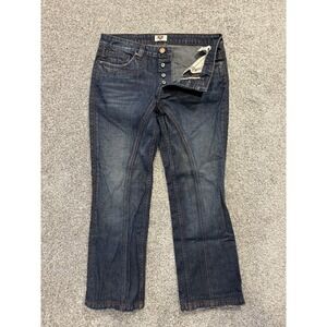 Antik Denim Jeans Womens Size 34 Y2K Embroidered Straight Leg Cotton